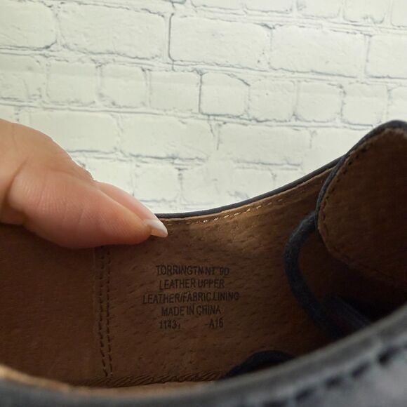 Polo Ralph Lauren Torrington NT Navy Blue Leather Oxford Bucks Size 9 D Shoes main image 9